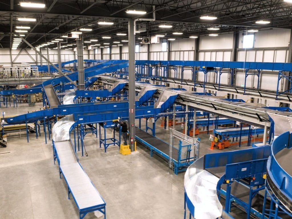 Interroll crossbelt sorter 2